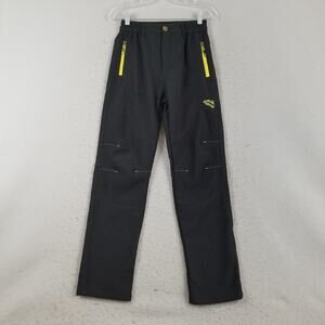 Singbring Pants Womens Small Black Softshell Fleece Lined Hiking Zip Pockets